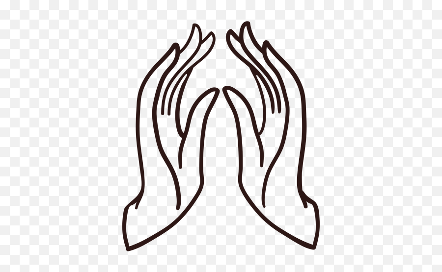 Praying Hands Stroke Transparent Png U0026 Svg Vector - Desenho Mao Rezando Png,Prayer Hands Icon