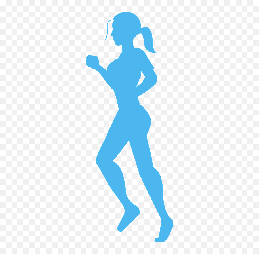 Jogging Woman Silhouette - Free Vector Silhouettes Creazilla For Running Png,Running Woman Icon