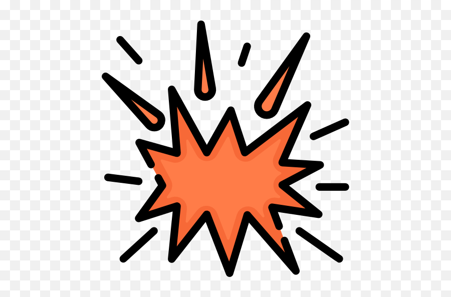 Explosion Icon From Superhero Pack Style - Lineal Color Explosion Flaticon Png,Comic Icon Pack