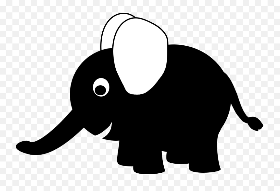 Elephant Clip Art - Black Elephant Clipart Png,Elephant Silhouette Png