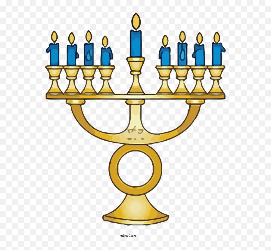 Holidays Candle Holder Hanukkah Menorah For - Menorah Hanukkah Clipart Png,Gold Menorah Icon