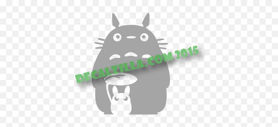 My Neighbor Totoro Silhouette - Decal Sticker My Neighbor Totoro Png,Totoro Png