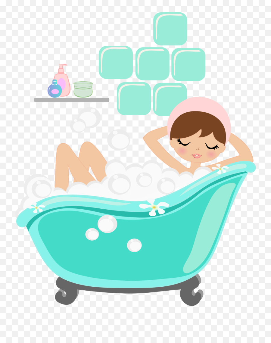 Foamy Bath Tub - Clip Art Png Download Full Size Clipart Spa Clipart,Tub Png