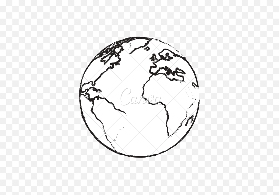 Drawn Earth Transparent Background - Vector Graphics Png,Earth Transparent Background
