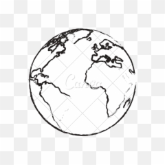 Drawn Earth Transparent Background - Vector Graphics Png,Earth Transparent Background