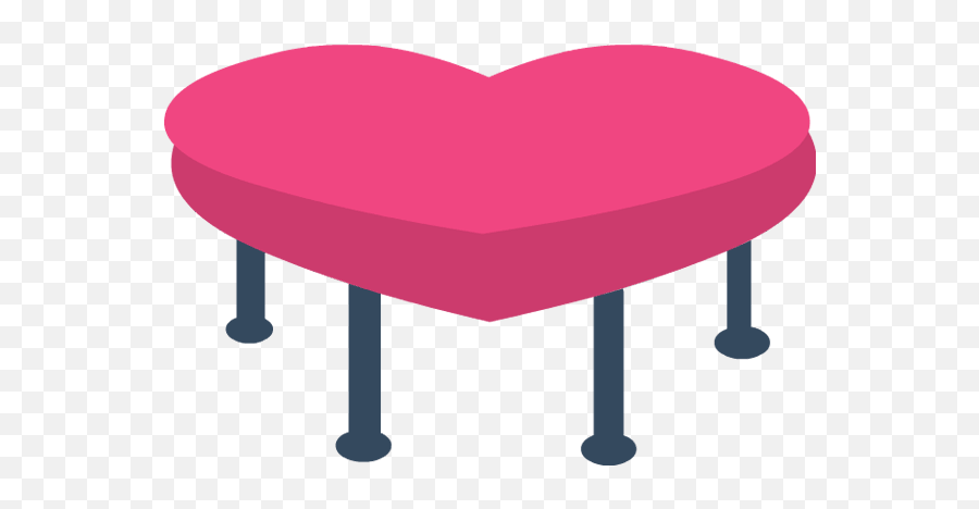 Download Hd Hearts Valentines Clipart - Pink Table Clipart Pink Table Clipart Png,Table Clipart Png