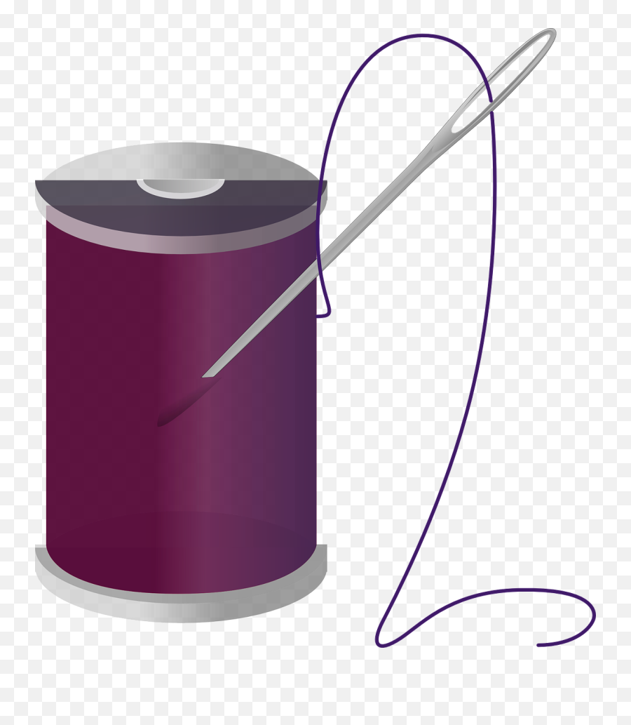 Thread And Needle Png - Spool Of Thread Transparent,Needle Transparent