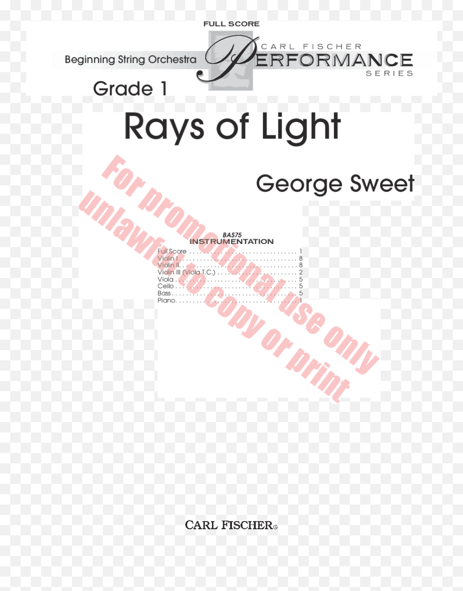 Rays Of Light By George Sweet Jw Pepper Sheet Music - Thumbnail Png,Rays Of Light Png
