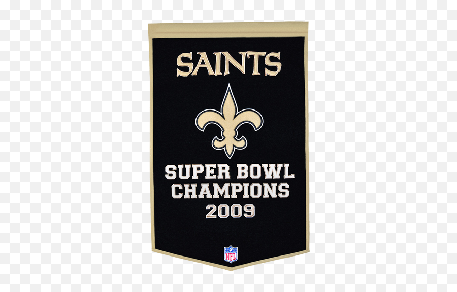 New Orleans Saints Super Bowl Championship Dynasty Banner - With Hanging Rod New Orleans Saints Banner Png,New Orleans Saints Logo Png