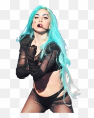 Lady Gaga Blue Hair Transparent Png - The X Factor France