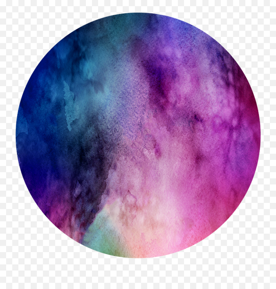 Hand Painted Celestial Moon 03 Png Clipart - Ocswebserver Watercolor Purple Circle Png,Painted Circle Png