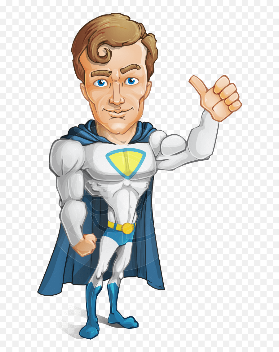 Hero With A Cape Cartoon Vector Character Aka Johnny - Female Construction Worker Cartoon Png,Superman Cape Png