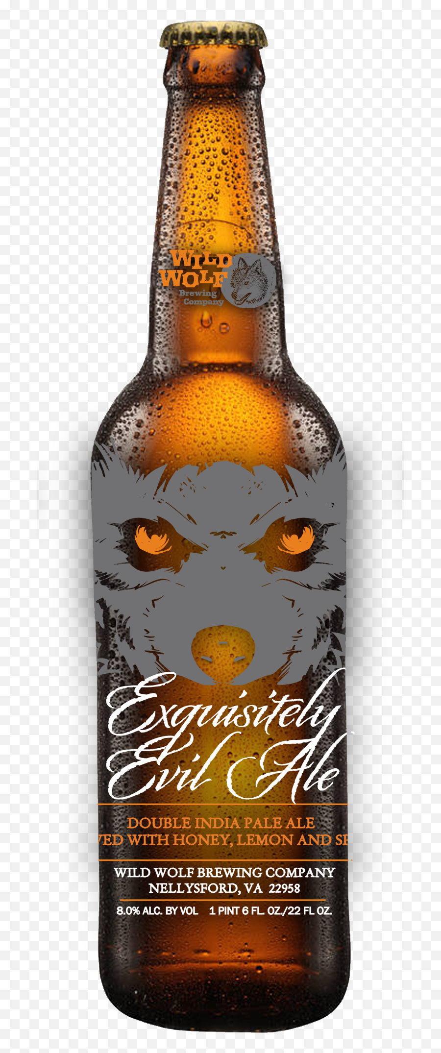 Exquisitely - Evilalebottletransparent Wild Wolf Brewing Beer Bottle Png,Evil Transparent