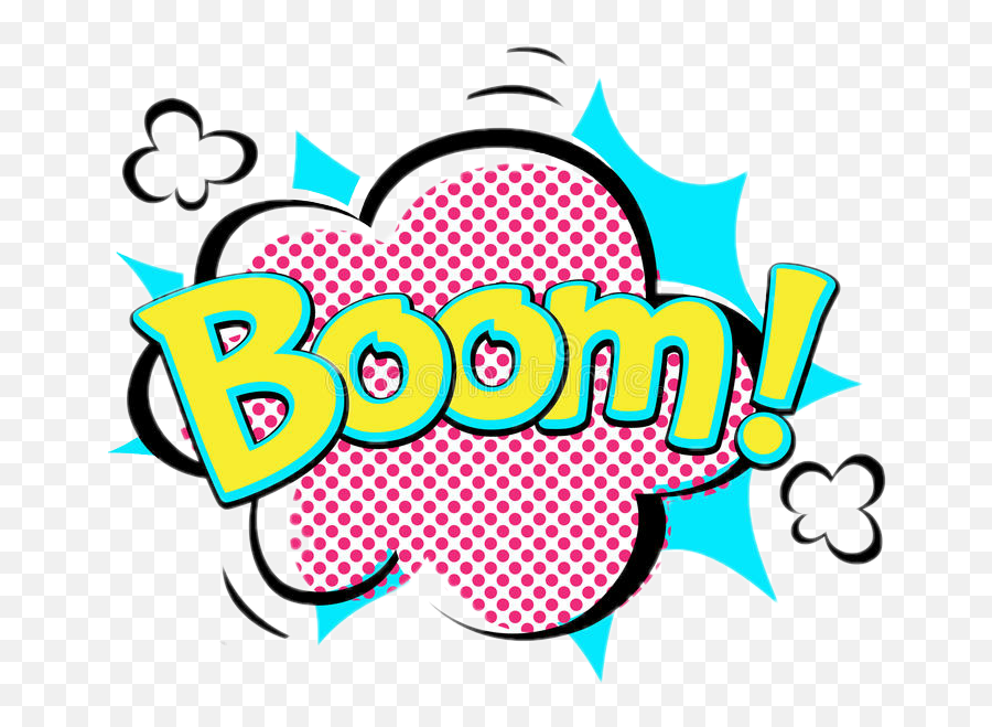 Download Boom Comic Speechbubble Emoji Words - Boom Speech Barcelona Png,Comic Speech Bubble Png