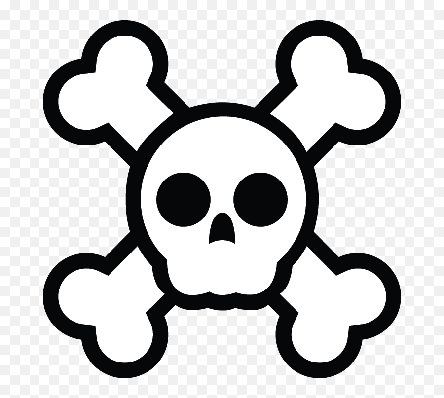 Cute Skull And Crossbones Png Download - Transparent Skull Cartoon Skull And Crossbones,Skull Transparent