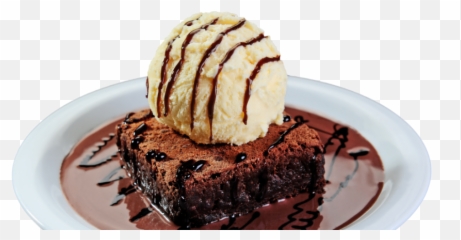 Sorvete Png - Brownie Com Cobertura Cafe,Brownie Png