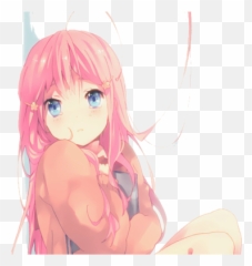 Crying Anime Girl Png Transparent - Cute Pink Hair