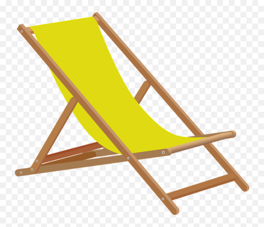 Png Deck Chair Transparent Background - Beach Chair Clipart Png,Chair Transparent Background