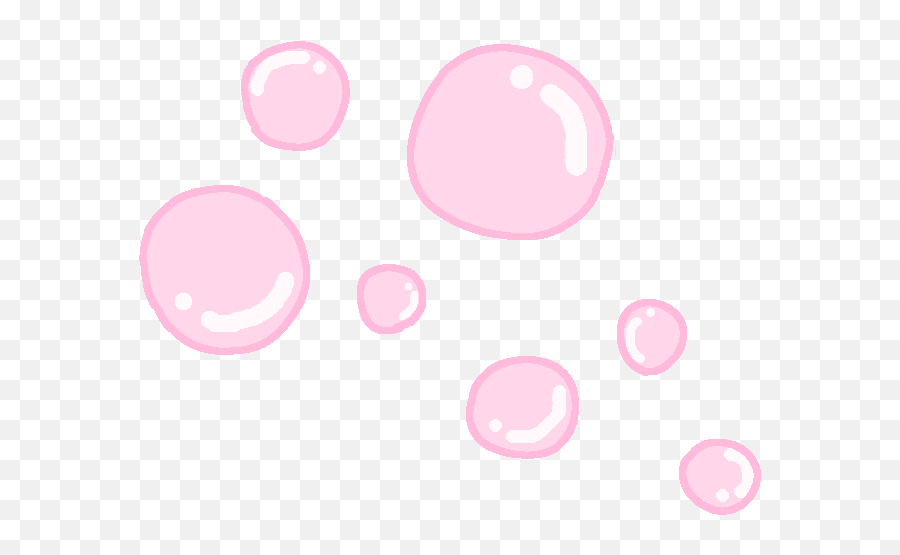 Think Pink Via Tumblr - Pink And Orange Polka Dots Png,Think Bubble Png