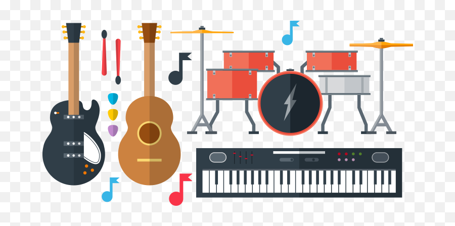 Free Png Music Instruments - Kids Musical Instruments Clipart,Instruments Png