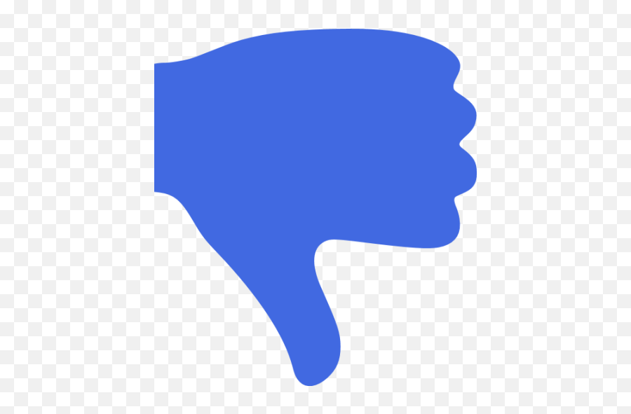 Royal Blue Thumbs Down Icon - Blue Thumbs Down Png,Thumbs Down