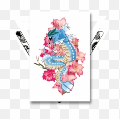 Gyarados Print - Illustration Png,Gyarados Png