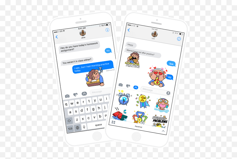 Aquamoji - Free Swim Stickers U0026 Emojis By Swimoutletcom Iphone Png,Wet Emoji Png