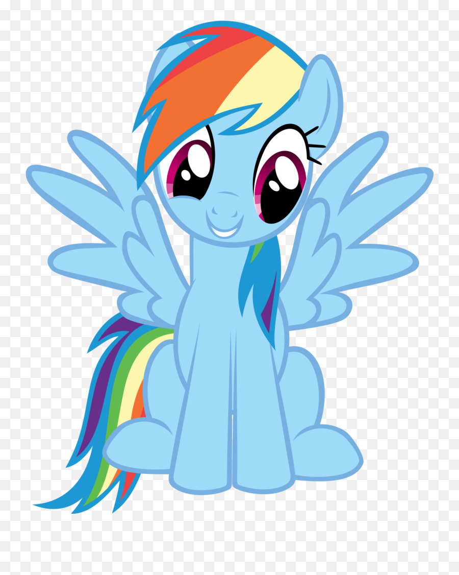 Rainbow Dash Sitting Transparent Png - My Little Pony Rainbow Dash,Rainbow Dash Png
