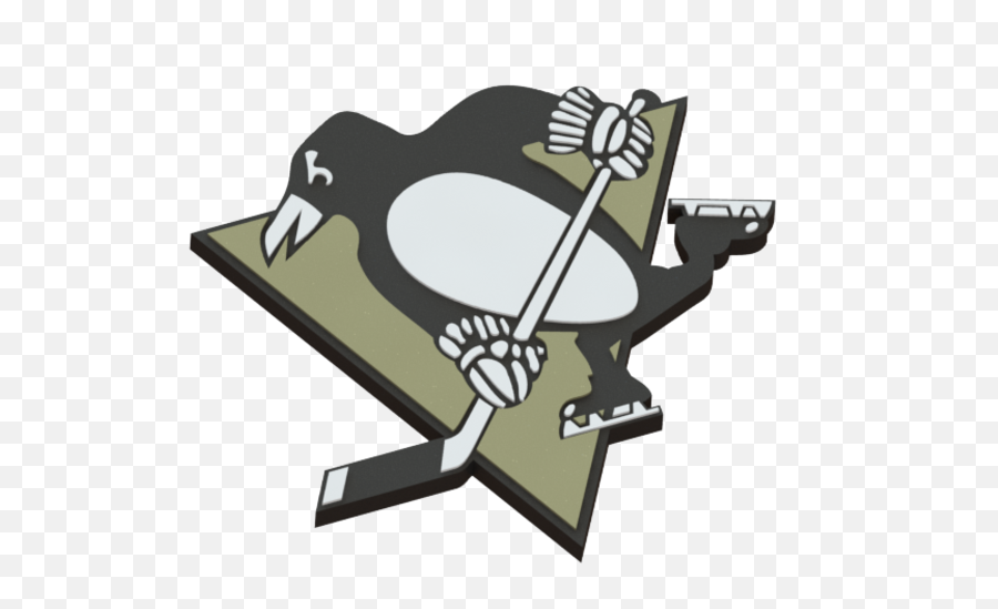 3d Printed Pittsburgh Penguins Logo - Pittsburgh Penguins Logo 3d Png,Pittsburgh Penguins Png