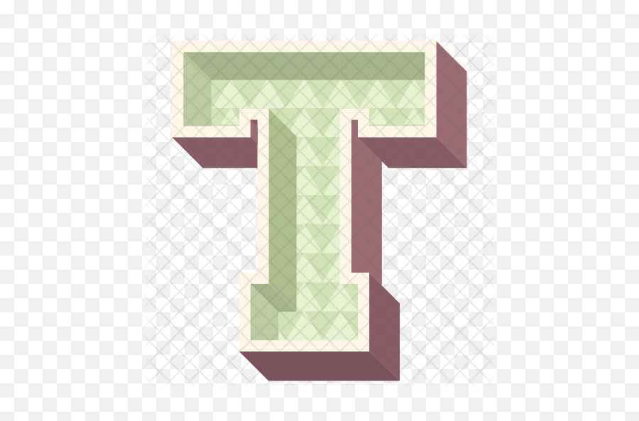 Alphabet Letter T Icon Of Flat Style - Cctv Headquarters Png,Letter T Png