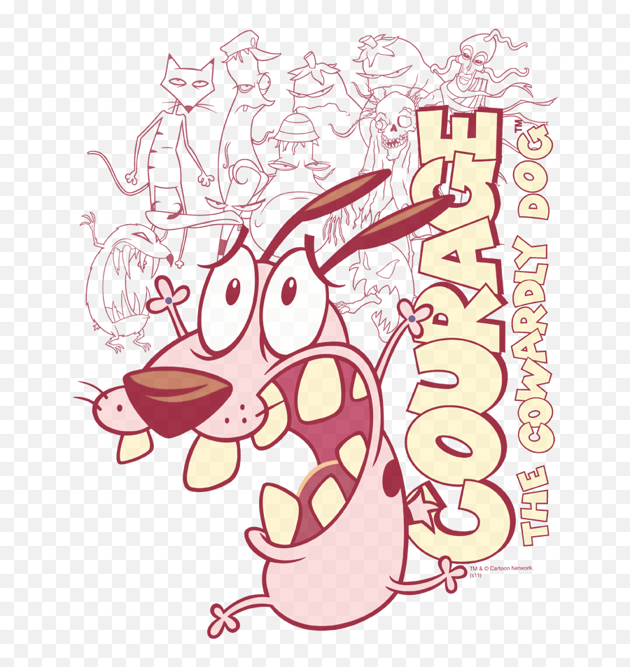 Courage The Cowardly Dog Running Scared - Courage The Cowardly Dog Draw Png,Courage The Cowardly Dog Png