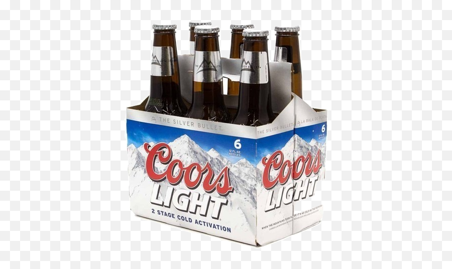 Coors Light Beer - 6 Pack Of Coors Light Png,Coors Light Png