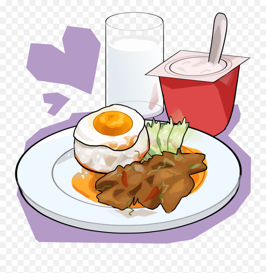 Breakfast Transparent Food Tumblr Cartoon Clipart Png - Full Breakfast Cartoon Transparent,Cartoon Food Png