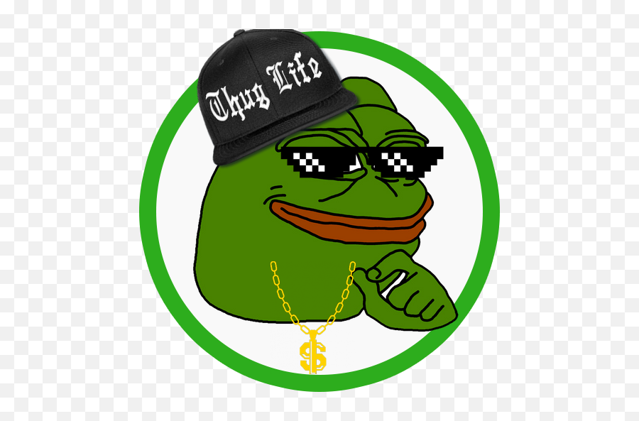 New Meme Stickers For Wastickerapps - Pepe The Frog Thug Life Png,Scumbag Steve Hat Png