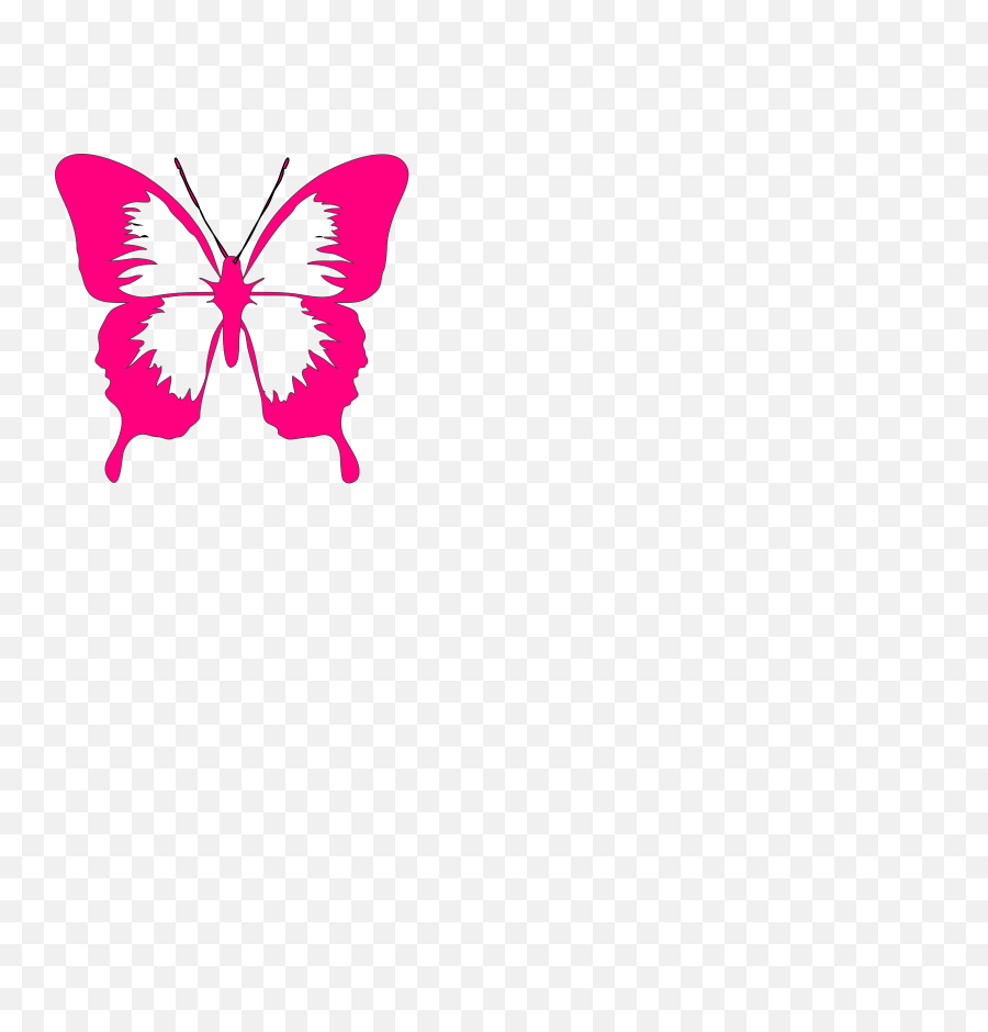 Pink Butterfly Clip Art - Butterfly Clip Art Png,Pink Butterfly Png