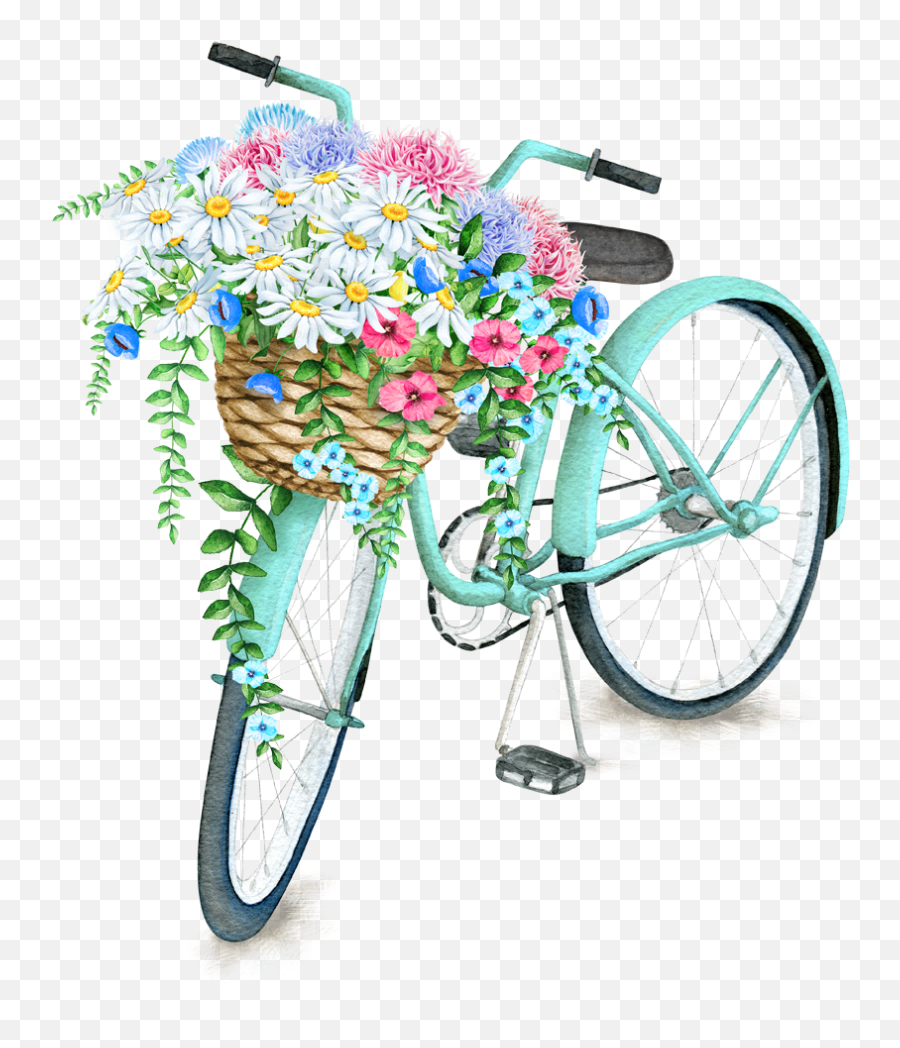 Download Conference Love Christ Family - Bicycle With Flower Basket Png,April Png