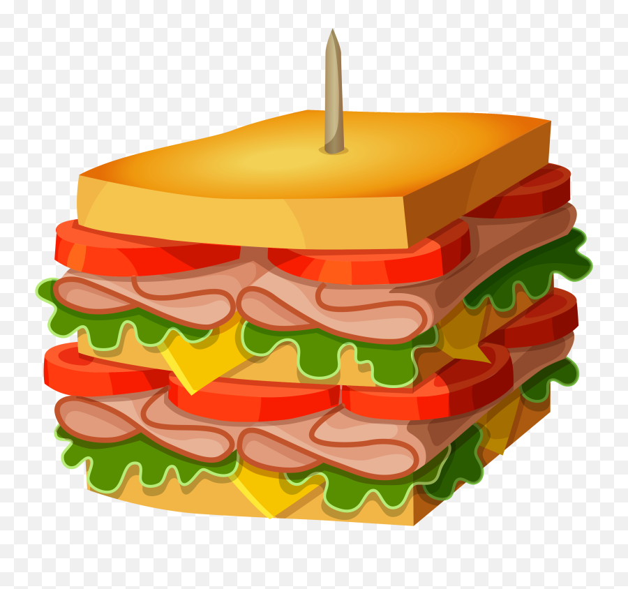 Free Junk Food Transparent Download Clip Art - Sandwich Cartoon Transparent Background Png,Junk Food Png