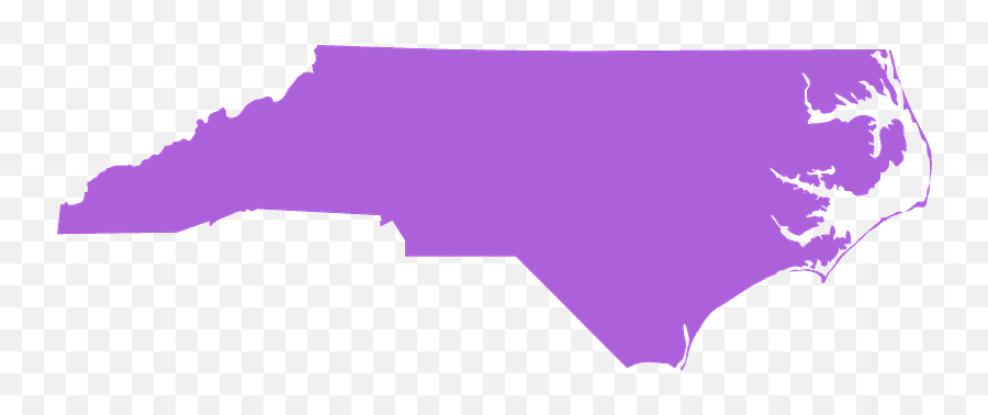 North Carolina Map Silhouette - Vector North Carolina Silhouette Png,North Carolina Png