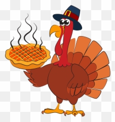 Thanksgiving Turkey Pilgrim Hat Serving Hot Pumpkin Pie - Pilgirms Pumpkin Pie png