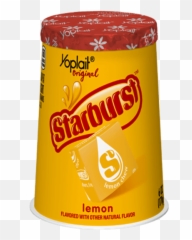 Yoplait Starburst Lemon Yogurt - Cylinder png