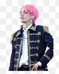 Download V Tae Taehyung Bts Kpop Loveyourself Answer - Bts V Pink Hair Png,Kim Taehyung Png