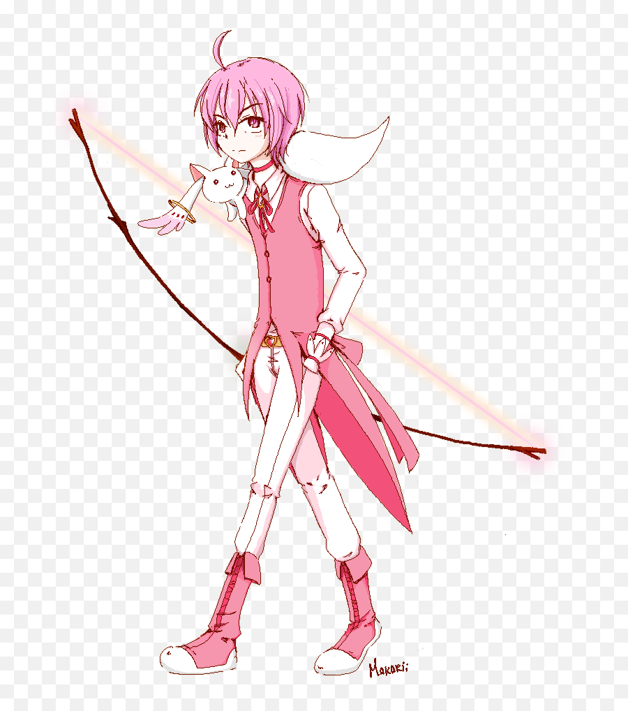 Download Kaname Madoka Madou And Kyubey Drawn By - Madoka Magica Male Madoka Png,Madoka Kaname Transparent