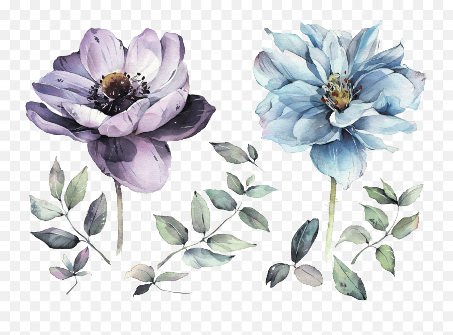 Watercolor Flowers Painting Drawing - Watercolor Flowers Png,Watercolor Clipart Png