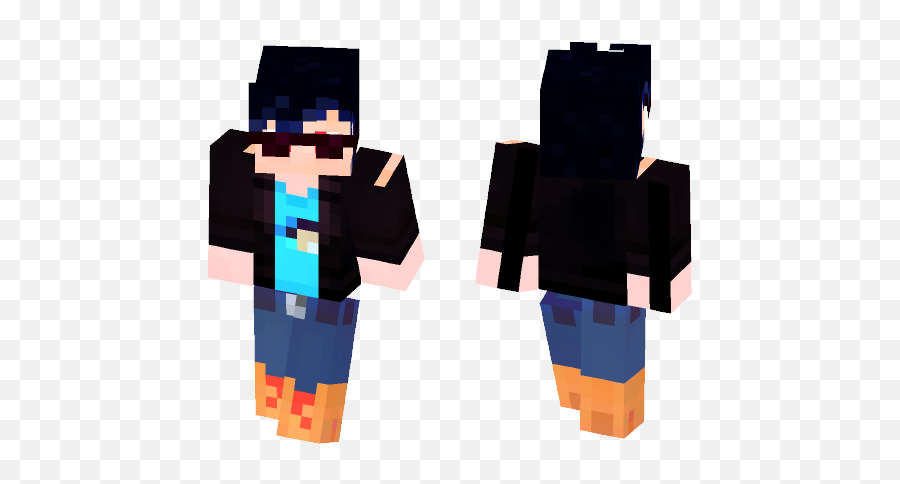 Download Karamatsu Matsuno Minecraft Skin For Free - Minecraft Girl Skins Cyan Hair Png,Karamatsu Transparent