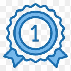 Award Free Vector Icons Designed - First Blue png