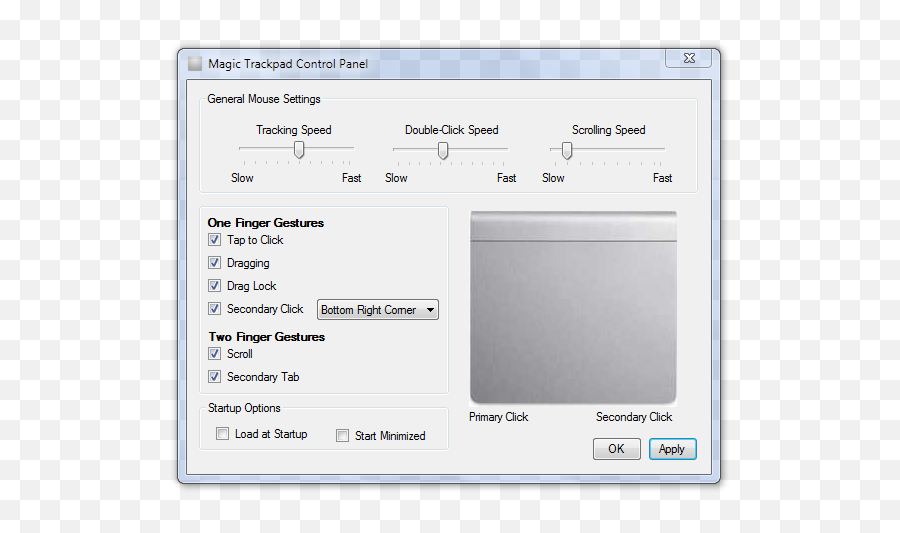 How To Use Apple Magic Trackpad With Control Panel - Apple Magic Trackpad Windows 10 Png,Double Click Icon