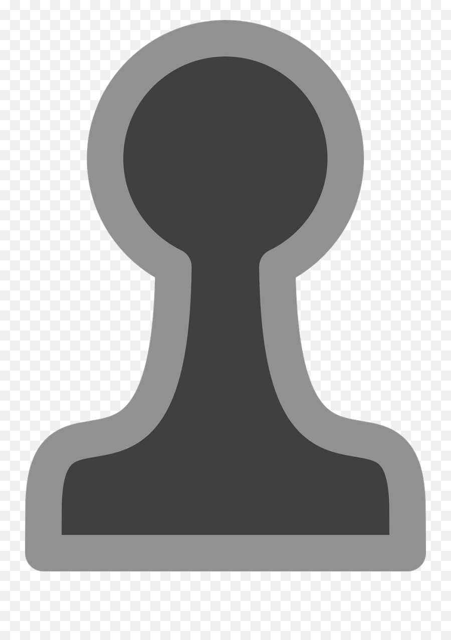 Chess Pawn Black Clip Art - Vector Clip Art Chess Pawn 2d Png,Black King Chess Icon