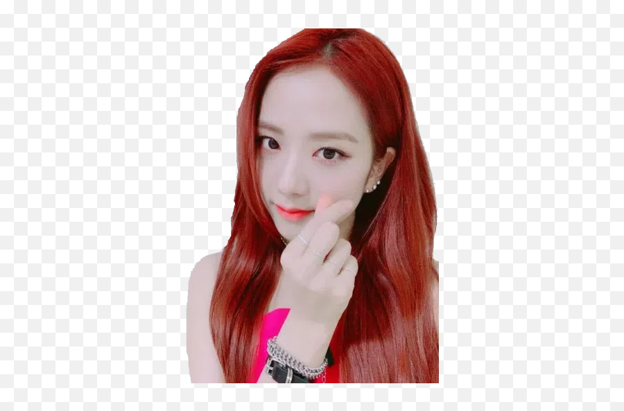 Jisoo Whatsapp Stickers - Stickers Cloud Hair Coloring Png,Jisoo Icon