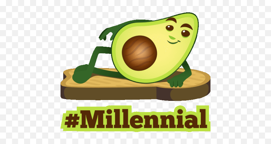 Millennial Avocado Adventures Gif - Millennial Avocadoadventures Joypixels Discover U0026 Share Gifs Happy Png,Millenials Icon