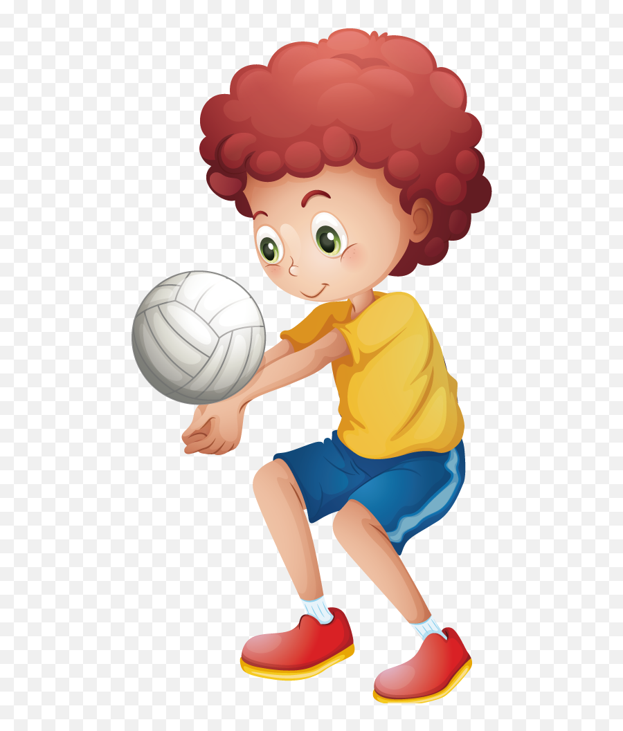 Volleyballpng - Sport Child Volleyball Illustration Boy Boy Playing Volleyball Png,Volleyball Png